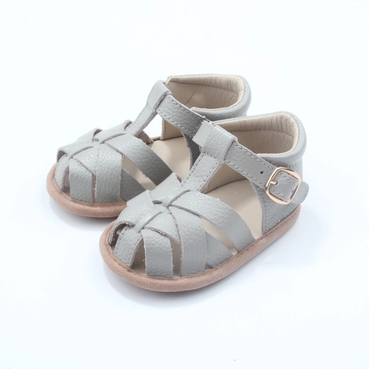 Sandals Sample Customization Baby Summer Leather Sandals Soft Sole Kid Shoe