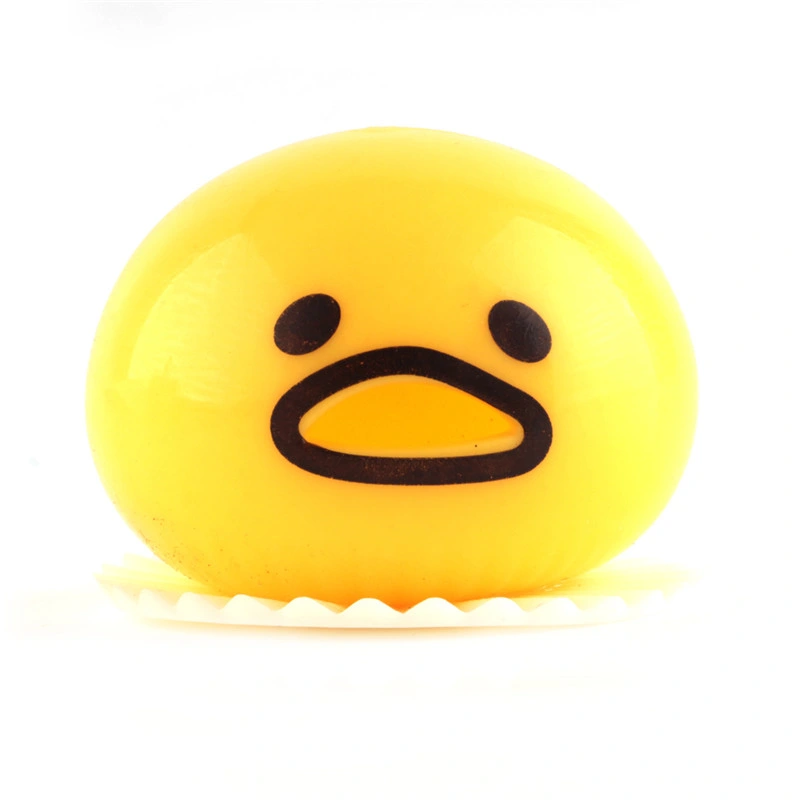 Halloween Wacky Toy Nausea Yolk Brother Vomiting Egg Huang Jun Lazy Egg Custard Vomiting Ball Reduce Pressure Funny Toys Gifts