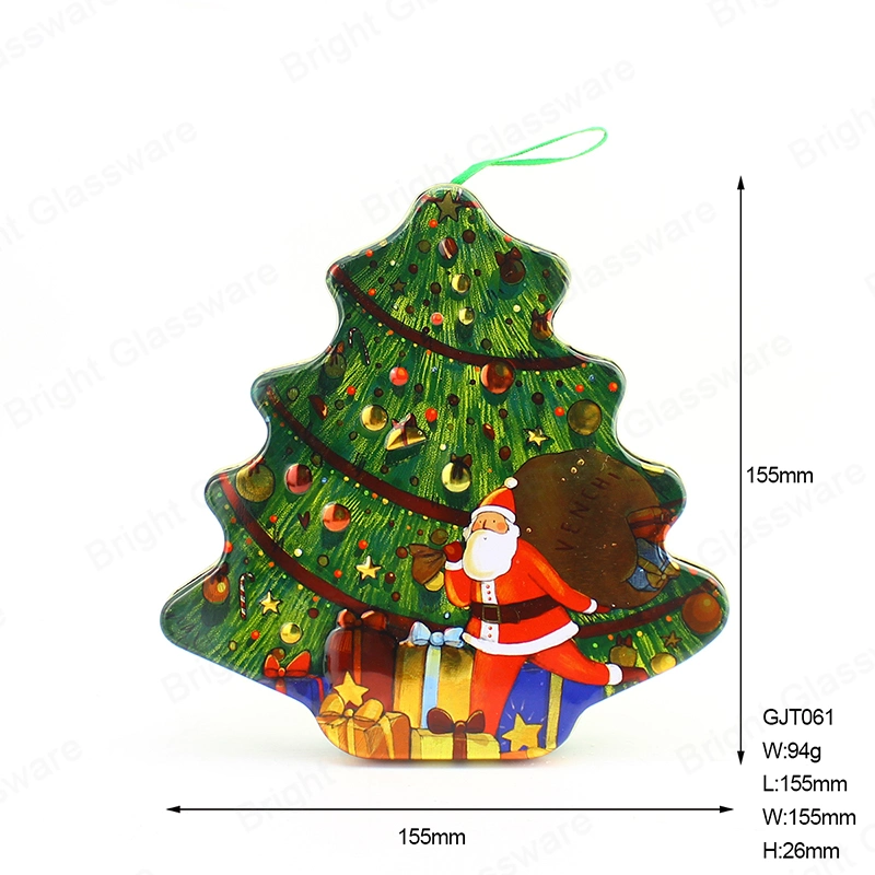 Festival Decoration Christmas Tree Shape Tin Box Gifts Wholesale