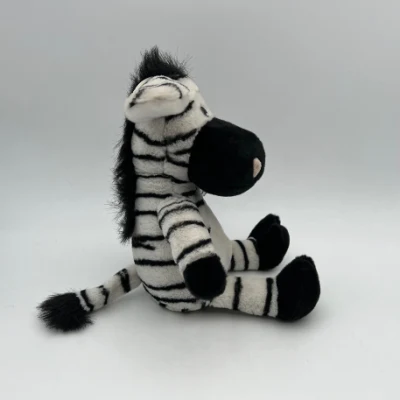 Venta al por mayor de alta calidad personalizada Amazon OEM/ODM infantil de peluche suave Animal cebra chupete titular juguetes de peluche