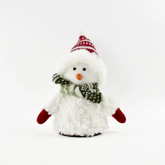 Manualidades navideñas Decoraciones para el hogar Regalos Peluche Sueco Rojo Navidad Muñeco de nieve