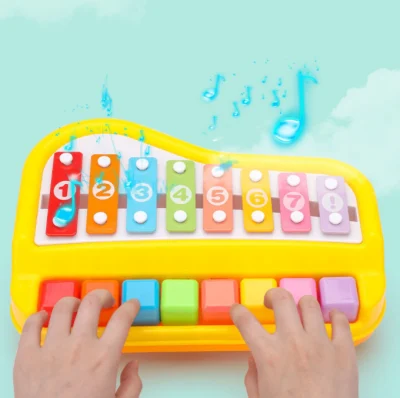 Gran reproductor de xilófono feliz tocando música infantil de 8 tonos Educación Temprana Educación Juguete interactivo para niños Juguetes