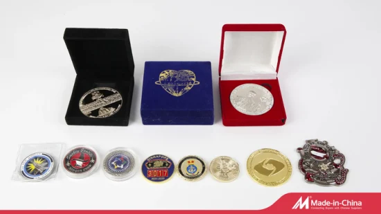 Venta al por mayor de China, aleación de zinc de metal personalizada, latón, coleccionistas 3D baratos, ejército militar, policía de la Marina, bombero, premios de recuerdo, moneda de desafío para regalo de promoción